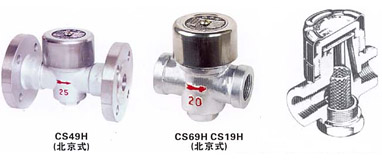 CS49H-16(25,40)C熱動力式(圓盤式)(Y型)疏水閥 CS49H-16(25,40)C熱動力式(圓盤式)(Y型)疏水閥結構示意圖