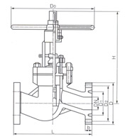 Z81 卡箍楔式閘閥結(jié)構(gòu)示意圖 Z81 卡箍楔式閘閥結(jié)構(gòu)示意圖